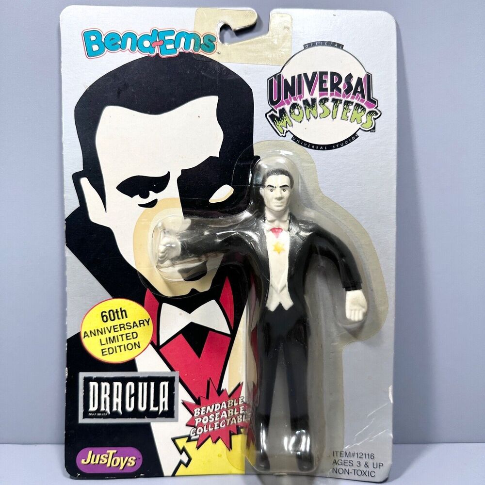 Bend-Ems Dracula 1990 60th Ltd. Edit. Universal Monsters Justoys Bendable Figure